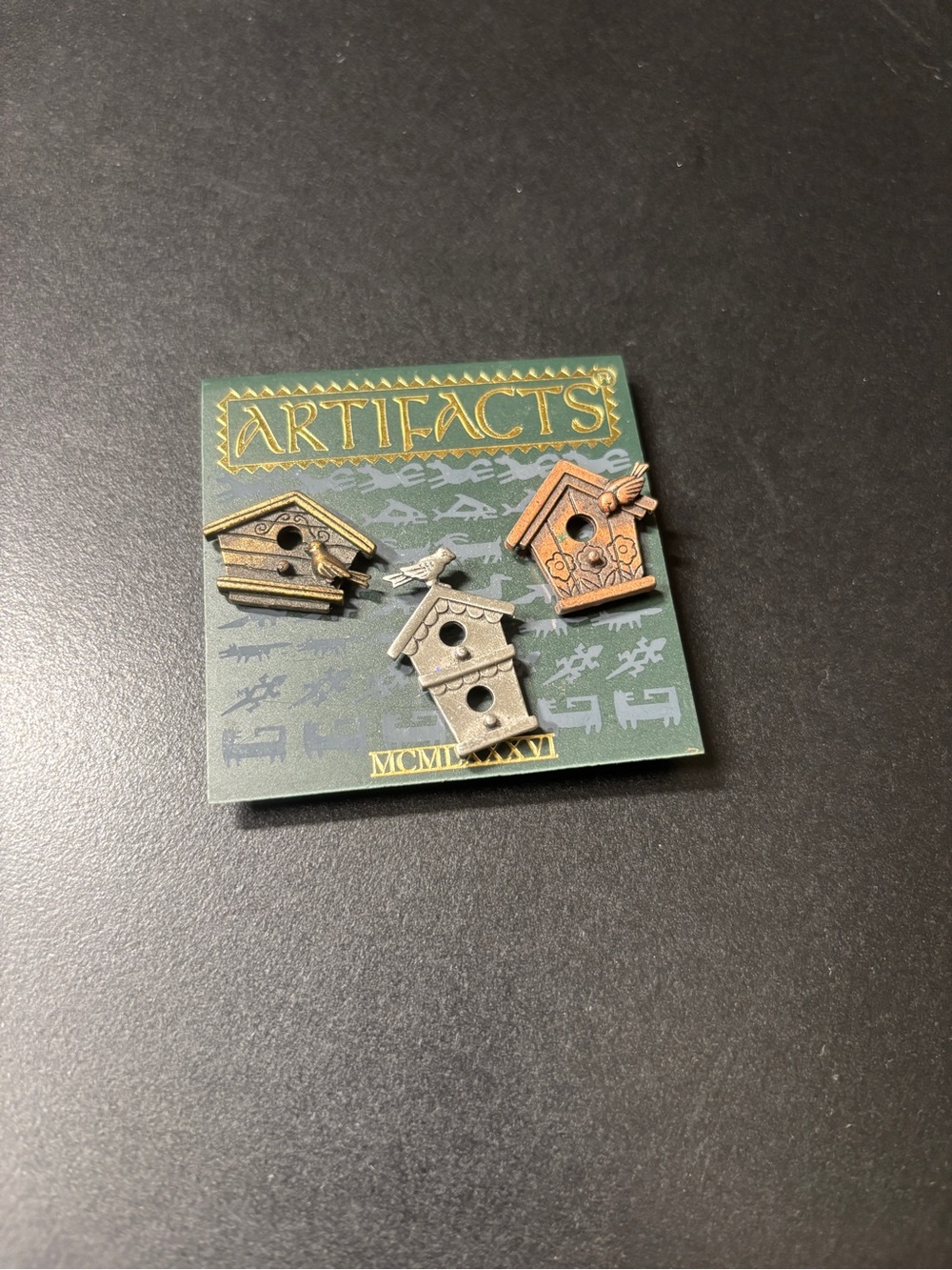 Vintage 1986 J.J. Jonette Artifacts Birdhouse Pins